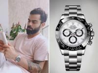 विराट कोहलीच्या नवीन घड्याळाची किंमत एवढी की निघेल पाकिस्तानी क्रिकेपटूचा दीड महिन्याचा पगार - Marathi News | Virat Kohli's Latest Watch Worth Nearly 1.5 Months' Salary Of Any Grade A Pakistani Player | Latest cricket Photos at Lokmat.com