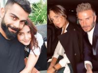 विरुष्काची जोडी ठरली लय भारी; दिग्गज फुटबॉलपटू अन् त्याच्या पत्नीवर केली मात - Marathi News | Virat Kohli-Anushka Sharma Beat David And Victoria Beckham In Combined Instagram Followers | Latest cricket Photos at Lokmat.com