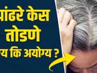 पांढरे केस तुम्ही पण तोडता का? | How to Get Rid Damaged Hair | White Hair to Black Hair Naturally