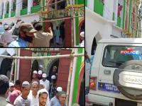 Coronavirus: लॉकडाऊनचं उल्लंघन करत नमाज अदा करण्यासाठी मशिदीत जमले शेकडो लोक अन् मग... - Marathi News | Coronavirus: Hundreds of people gathered at the mosque to offer prayers in violation of the lockdown pnm | Latest social-viral Photos at Lokmat.com