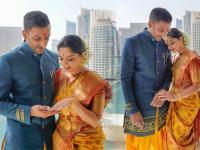 हा श्रृंगार आहे माझ्या साखरपुड्यासाठी....! सोनाली कुलकर्णीने शेअर केलेत साजशृंगाराचे नवे फोटो - Marathi News | sonalee kulkarni engagement photos hee traditional look-ram | Latest filmy Photos at Lokmat.com