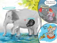 मला माफ कर बाळा! गर्भवती हत्तीणीच्या मृत्यूनंतर सोशल मीडियावर उसळली संतापाची लाट... - Marathi News | kerala pregnant elephant dies by ate pineapple stuffed with crackers people sharing art pieces | Latest social-viral Photos at Lokmat.com