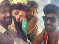 बाहुबलीचा 'भल्लालदेव'चे हनीमून फोटो आले समोर, या ठिकाणी करतोय एन्जॉय - Marathi News | Rana Daggubati-Miheeka Bajaj making most of their honeymoon in latest photo | Latest filmy Photos at Lokmat.com