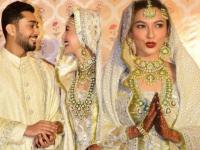 कबूल है कबूल है कबूल है ! गौहर खान आणि जैद दरबार अडकले लग्नाच्या बेडीत, लग्नाचे फोटो आले समोर - Marathi News | Gauahar Khan Zaid Darbar Nikah Photos | Latest filmy Photos at Lokmat.com