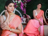 तेजस्विनी पंडीतच्या मनमोहक अदा, वारंवार पाहिले जातायेत तिचे हे फोटो - Marathi News | Tejaswini Pandit Steals the heart with her Pink Colour Saree | Latest filmy Photos at Lokmat.com