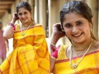 पिवळ्या साडीत खुललं गायत्री दातारचं सौंदर्य, फोटो पाहून तुम्हीही पडाल तिच्या प्रेमात - Marathi News | Gayatri Datar look gorgeous In Yellow saree | Latest filmy Photos at Lokmat.com