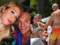 स्टार खेळाडूनं महिला फॅन्सकडून करून घेतला मसाज; धडा शिकवण्यासाठी गर्भवती पत्नी पोहचली मियामीत! - Marathi News | Pregnant Paris Fury flies to Miami to be with husband Tyson fury, days after he was spotted chatting to bikini-clad fans | Latest other-sports Photos at Lokmat.com