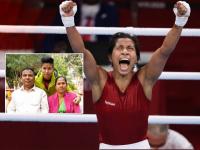 Tokyo Olympic 2020 : चहाच्या मळ्यात काम करणाऱ्या वडिलांच्या डोळ्यांत पाणी तरळले, आसामच्या लवलिनानं संकटांवर मात करत ऑलिम्पिक पदक निश्चित केले! - Marathi News | Tokyo Olympic 2020 : Lovlina Borgohain father working in a tea garden near Baromukhia, know her inspiring story | Latest other-sports Photos at Lokmat.com