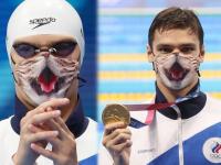 Tokyo Olympic : प्रेमासाठी काय पण; गोल्ड मेडल जिंकल्यानंतर रशियन खेळाडूचं 'विचित्र' सेलिब्रेशन, See Pics - Marathi News | Tokyo Olympic : Olympian Insists To Wear His Favourite Cat Mask For The Medal Ceremony, See Pics | Latest other-sports Photos at Lokmat.com