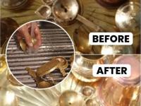 How to Clean Brass Utensils : तांब्या पितळाची कळकट भांडी झटपट होतील चकचकीत; 5 टिप्स, पुजेची भांडी पटकन चमकतील - Marathi News | How to clean brass at home tips to clean pital murti : 6 Tips For Cleaning Brass God Idols At Home | Latest sakhi Photos at Lokmat.com