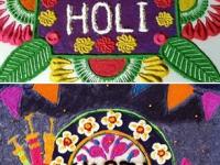 Holi 2023 Holi Rangoli Designs : होळीच्या दिवशी दारासमोर पटापट काढता येतील १० सोप्या, आकर्षक रांगोळी डिझाईन्स - Marathi News | Holi 2023 Holi rangoli designs : Best rangoli design ideas for the festival of colours | Latest sakhi Photos at Lokmat.com