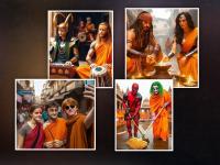 सुपरहिरोही रामरंगी रंगले; बॅटमॅन, सुपरमॅन अयोध्येत; काहींनी केली साफसफाई, कुणी बनलं आचारी - Marathi News | avengers reaches pran pratistha of ram temple ai photos viral | Latest social-viral Photos at Lokmat.com