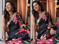 तेरी ये अदाएँ! प्रिंटेड ब्लॅक साडीत स्वानंदीने केलं फोटोशूट, सिंपल लूकची होतीये चर्चा - Marathi News | marathi actress Swanandi did a photo shoot in a printed black saree | Latest filmy Photos at Lokmat.com