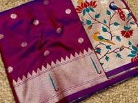 लग्नसराईसाठी स्पेशल सिंगल मुनिया पैठणी; १० आकर्षक रंग-भरजरी पदरासह, पैठणीत उठून दिसाल - Marathi News | Special Single Muniya Paithani for weddings : 10 Attractive Colors Of Single Muniya Paithani | Latest sakhi Photos at Lokmat.com