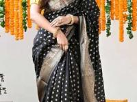 संक्रांतीला नेसा लेटेस्ट पॅटर्नच्या काळ्या साड्या, ७ डिझाईन्स, ऑफिसवेअरसाठीही सुंदर दिसेल - Marathi News | Makar Sankranti Special Black Saree : Sankranti Special Black Saree Designs | Latest sakhi Photos at Lokmat.com