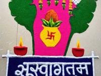 सत्यनारायणाच्या पुजेसमोर काढा ८ रांगोळ्या; सुंदर सोपी नक्षी-शोभून दिसेल कार्यक्रमात - Marathi News | Satyanarayan Rangoli Designs : 8 Rangoli Designs Of Satyanarayan Pooja | Latest sakhi Photos at Lokmat.com