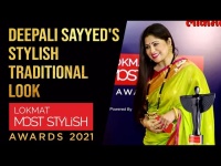 Deepali Sayyed's stylish traditional look at Lokmat Most Stylish Red Carpet