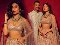 Mr. & Mrs. खिलाडी! खास ट्रेडिशनल लूकमध्ये भेटीला आली युजी-धनश्रीची जोडी, पाहा Photos - Marathi News | Hot Bold Wife Dhanashree Verma with team India cricketer Yuzvendra Chahal traditional look photoshoot see pics | Latest filmy Photos at Lokmat.com