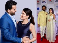 फॅशन शोमध्ये सागरिका व झहीरवर थांबल्या सर्वांच्या नजरा - Marathi News | sagarika ghatge zaheer khan look picture perfect in cream white outfits during caringwithstyle 2018 fashion show | Latest mumbai Photos at Lokmat.com