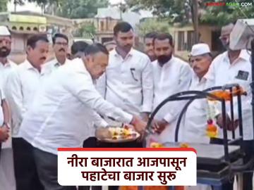 दसऱ्याच्या मुहूर्तावर नीरा बाजार समितीत आजपासून पहाटेचा बाजार सुरू; दररोज पहाटे ४ वाजता भरणार बाजार - Marathi News | On the occasion of Dussehra, the morning market will start at Neera Bazaar Committee from today; The market will be open every day at 4 am | Latest News at Lokmat.com दसऱ्याच्या मुहूर्तावर नीरा बाजार समितीत आजपासून पहाटेचा बाजार सुरू; दररोज पहाटे ४ वाजता भरणार बाजार - Marathi News | On the occasion of Dussehra, the morning market will start at Neera Bazaar Committee from today; The market will be open every day at 4 am | Latest News at Lokmat.com