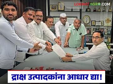 द्राक्ष उत्पादकांसाठी सबसीडीवर क्रॉप कव्हर आणि पीककर्ज माफी द्या; राज्य द्राक्ष बागायतदार संघाचे विभागीय महसूल आयुक्तांना निवेदन - Marathi News | Provide crop cover and crop loan waiver on subsidy for grape growers; State Grape Growers Association submits a representation to the Divisional Revenue Commissioner | Latest News at Lokmat.com