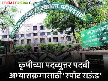 राज्यातील कृषी विद्यापीठातील पदव्युत्तर पदवी अभ्यासक्रमाच्या ICARच्या रिक्त जागा भरण्यासाठी प्रवेश फेरी  - Marathi News | Admission Round to fill ICAR Vacancies of Post Graduate Courses in Agricultural Universities of the State  | Latest agriculture News at Lokmat.com