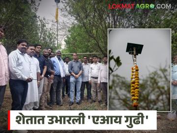 AI Farming : परंपरेला टेक्नॉलॉजीची जोड; 'एआय' गुढीने वेधलं सगळ्यांचं लक्ष - Marathi News | latest news AI Farming : Technology added to tradition; 'AI' Gudhi caught everyone's attention | Latest News at Lokmat.com