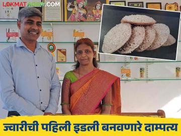 Jowar Idali : 'या' दाम्पत्याने बनवली भारतातील पहिली ज्वारीची इडली! कसा झाला प्रवास? - Marathi News | Jowar Idali 'This' couple made India's first jowar idli! How was the journey? | Latest agriculture News at Lokmat.com