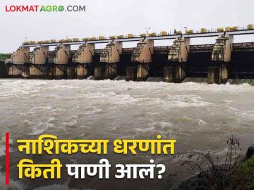 Nashik Dam Storage : गंगापूर धरण निम्म्यावर, नाशिक जिल्ह्यातील धरणसाठा वाढला, वाचा सविस्तर  - Marathi News | Latest News gangapur, darana, mukne, bhavli dam water storage increased in Nashik district, read details  | Latest News at Lokmat.com