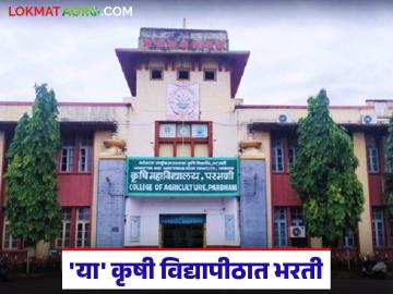 Krushi Vidyapith Bharati : 'या' कृषी विद्यापीठात भरती, 25 हजारांपासून ते 1 लाखापर्यंत पगार, वाचा सविस्तर  - Marathi News | Latest News Recruitment in parbhani agricultural university, salary from 25 thousand to 1 lakh, read in detail | Latest News at Lokmat.com