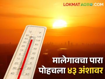 Malegaon Temperature : मालेगावचा पारा पोहचला 43 अंशावर, वाचा पाच दिवस कसे असेल तापमान?  - Marathi News | Latest News Mercury in Malegaon has reached 43 degrees, read next five days temperature | Latest News at Lokmat.com