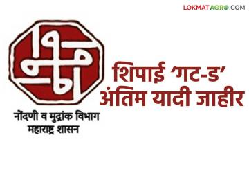 नोंदणी व मुद्रांक विभाग भरती; गट-ड संवर्गातील २८४ उमेदवारांची अंतिम निवड यादी जाहीर - Marathi News | Registration and Stamp Department Recruitment; Final selection list of 284 candidates in Group-D cadre announced | Latest News at Lokmat.com