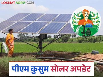 PM Kusum Solar : पीएम कुसुम योजनेतील 'या' शेतकऱ्यांना शेवटची संधी, अन्यथा... वाचा सविस्तर - Marathi News | Latest news PM Kusum Yojana Last chance for farmers to pay PM Kusum Yojana fees see details | Latest News at Lokmat.com PM Kusum Solar : पीएम कुसुम योजनेतील 'या' शेतकऱ्यांना शेवटची संधी, अन्यथा... वाचा सविस्तर - Marathi News | Latest news PM Kusum Yojana Last chance for farmers to pay PM Kusum Yojana fees see details | Latest News at Lokmat.com