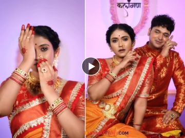 काय त्या अदा, काय ती नजर... रिंकू राजगुरूनं सादर केली लावणी, अमृता खानविलकर म्हणाली...