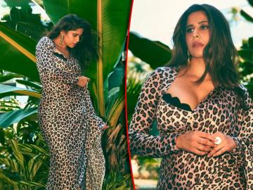 Photos: 'बिबट्या' स्टाइलमध्ये बोल्ड दिसतेय सई ताम्हणकर, मादक अदा पाहून चाहते घायाळ