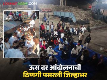 सोलापूर जिल्ह्यात ऊस दरासाठी शेतकऱ्यांची आरपार लढाई; शेतकऱ्यांचे गव्हाणीत बसून आंदोलन - Marathi News | Farmers fight over sugarcane prices in Solapur district; Farmers sit in crushing area for protest | Latest News at Lokmat.com सोलापूर जिल्ह्यात ऊस दरासाठी शेतकऱ्यांची आरपार लढाई; शेतकऱ्यांचे गव्हाणीत बसून आंदोलन - Marathi News | Farmers fight over sugarcane prices in Solapur district; Farmers sit in crushing area for protest | Latest News at Lokmat.com