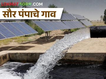 अख्खं गाव करतंय 'सोलार'वर शेती - Marathi News | The whole village is doing agriculture on 'Solar' Pumps | Latest News at Lokmat.com