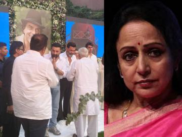 धर्मेंद्र यांच्या प्रार्थना सभेत सनी अन् बॉबी देओल भावुक, हेमा मालिनींची गैरहजेरी, समोर आलं कारण