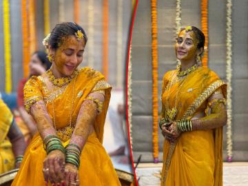 हळद पिवळी पोर कवळी...! तेजस्वीनी लोणारीची लगीनघाई, हळदी समारंभाचे फोटो समोर