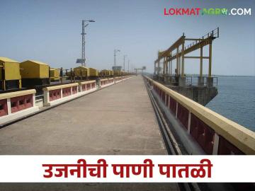 Ujani Dam Water Level उजनीतील विसर्ग कमी, पण पाणीसाठा वाढला - Marathi News | Ujani Dam Water Leve;l Discharge in Ujani decreased, but water storage increased | Latest News at Lokmat.com