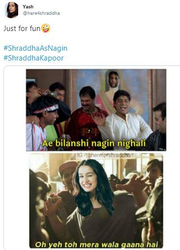 Viral Memes! Shraddha Kapoor to play Naagin on screen, netizens flood ...