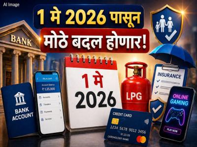 १ मे पासून खिशाला कात्री! बँकिंगसह 'हे' मोठे नियम बदलणार; गॅस सिलिंडर स्वस्त होणार की महागणार?