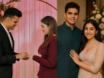 अर्जुन तेंडुलकर अन् सानिया चांडोक यांच्या व्हायरल फोटो मागची गोष्ट: खरंच हे साखपुड्याचे फोटो आहेत?