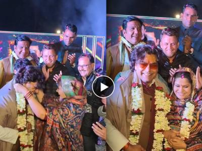 लग्नाच्या २४ वर्षांनी आशुतोष राणा आणि रेणुका शहाणे यांनी पुन्हा बांधली लग्नगाठ, गोड क्षणाचा व्हिडीओ समोर