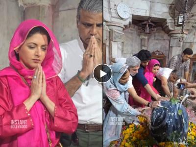 Video: 'राजा शिवाजी' रिलीजआधी गुजरातच्या सोमनाथ मंदिरात पोहोचली भाग्यश्री, साकारतेय माँसाहेब जिजाऊंची भूमिका