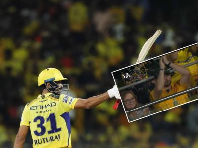 IPL 2024 मधून माघार, तरीही ऋतुराजला चिअर करण्यासाठी पोहोचला, CSK ने रचली चारोळी