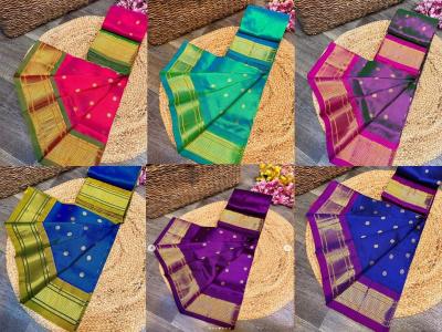 लग्नकार्यासाठी खास प्युअर सिल्क हँडलूम पैठणी; ८ आकर्षक रंग, रॉयल मराठमोळा लूक दिसेल