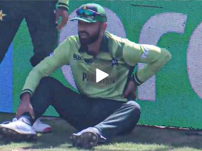 PAK vs NZ : एक धाव वाचवण्यासाठी मोठी रिस्क; पाक गड्यावर आली मैदान सोडून बाहेर जाण्याची वेळ