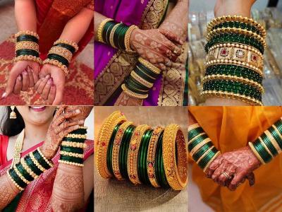 नव वधूसाठी हिरव्या चुड्यांचे सुंदर सेट; १० युनिक डिजाईन्स, हातात शोभून दिसेल चुडा