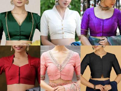फ्रंट हूक ब्लाऊजचे १० नेक डिझाइन्स -‘इतके’ सुंदर ब्लाऊज डिझाइन्स तुम्ही आजवर पाहिले नसतील...